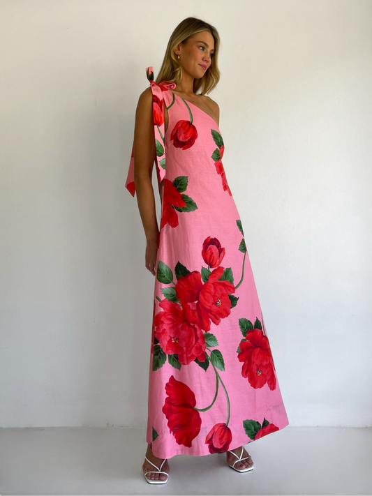 By Nicola Sorrento Maxi Dress in Raspberry Bloom – Coco & Lola
