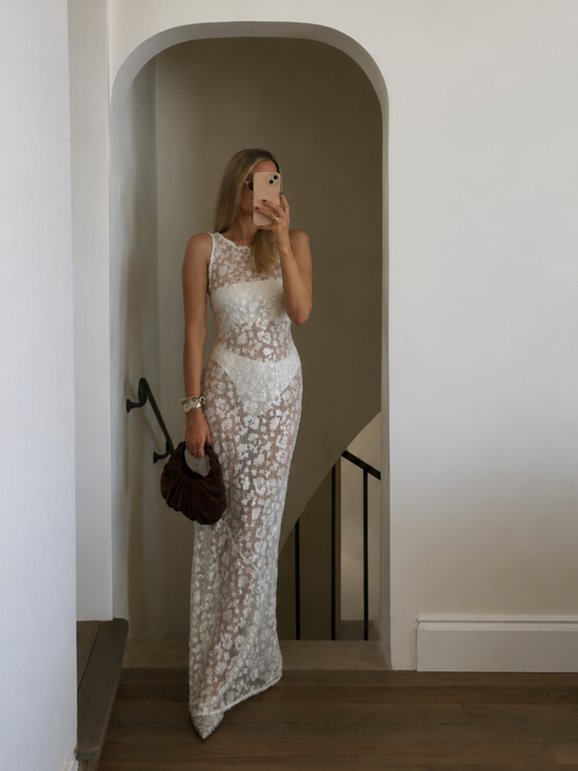 By Nicola Juno Maxi Dress in Ivory