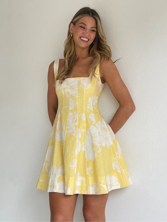 By Nicola Milly Mini Dress in Amarilla Flor