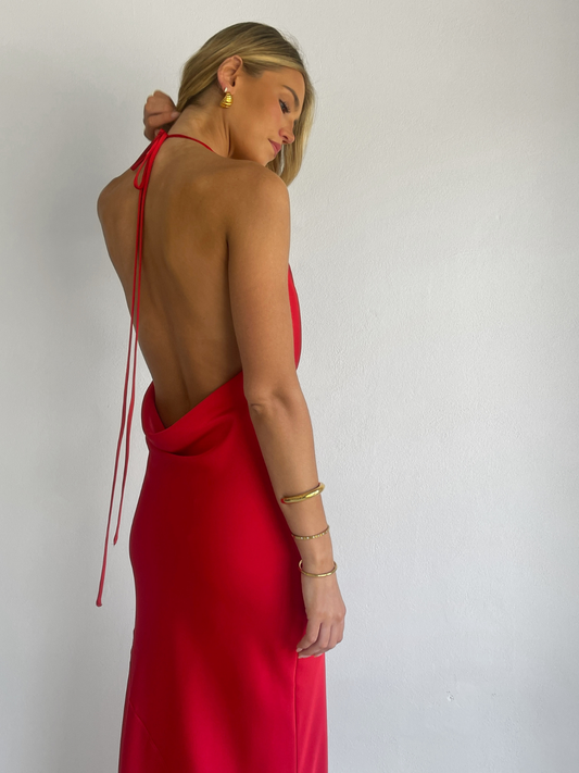 by nicola burgundy dress coco and lola By Nicola Belle Maxi Dress in Berry Coco & Lola