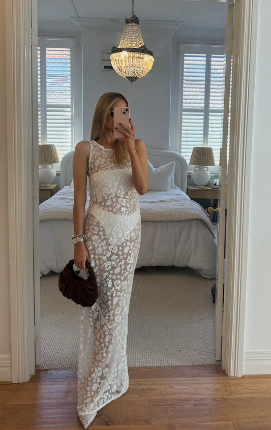 By Nicola Juno Maxi Dress in Ivory