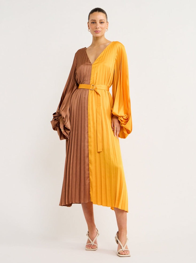 Acler Pearce Dress in Marigold Mix – Coco & Lola