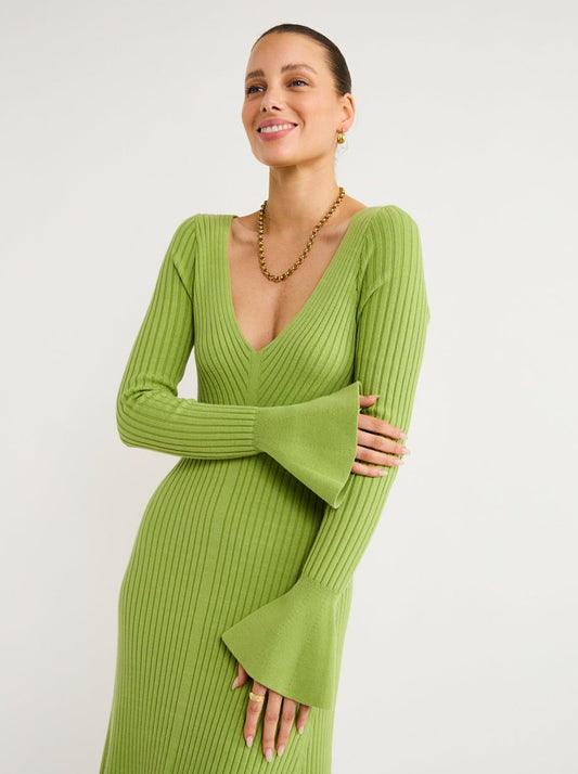 Anna Quan Teagan Dress in Matcha