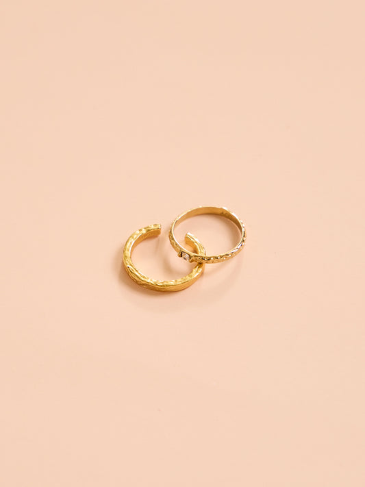 Arms of Eve Lola Ring Stack in Gold