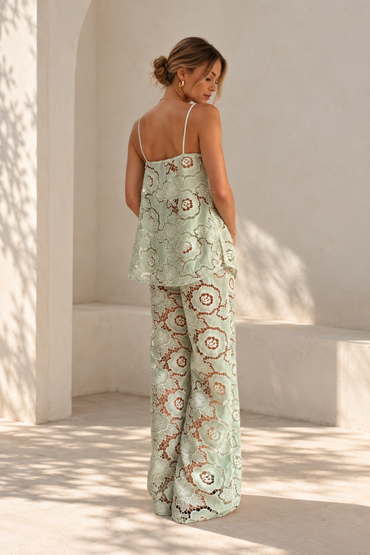 By Nicola Romily Pant in Mint Lace