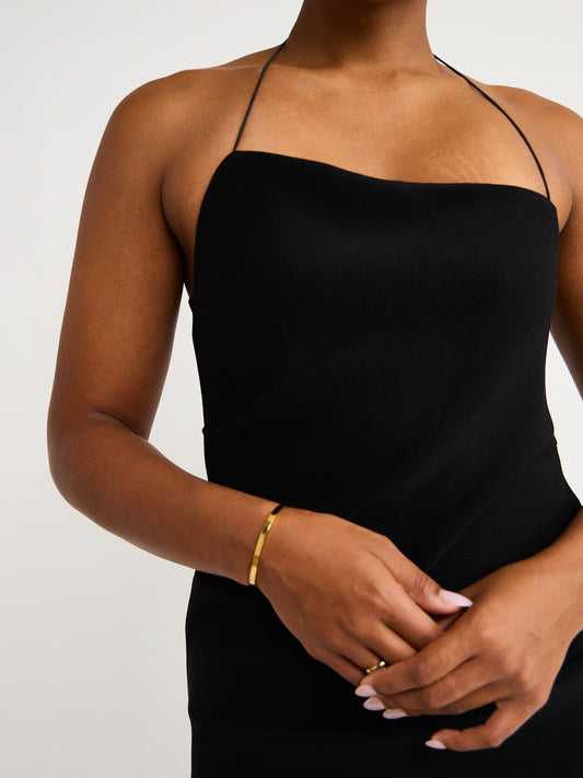 Bec and Bridge Andy Asym Midi Dress in Black