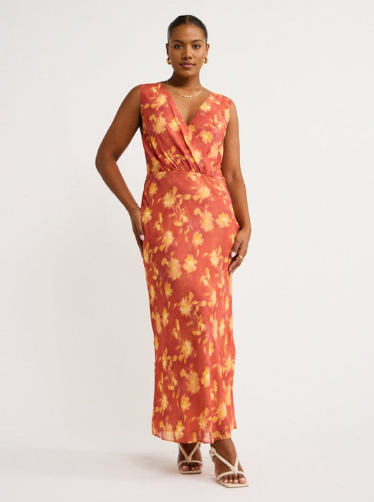Bec and Bridge Azalea Wrap Maxi Dress in Lumen Floral