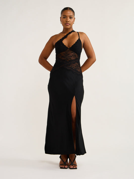 Bec and Bridge Ria Asym Maxi Dress in Black Coco & Lola Bec and Bridge Ria Asym Maxi Dress in Black Coco & Lola