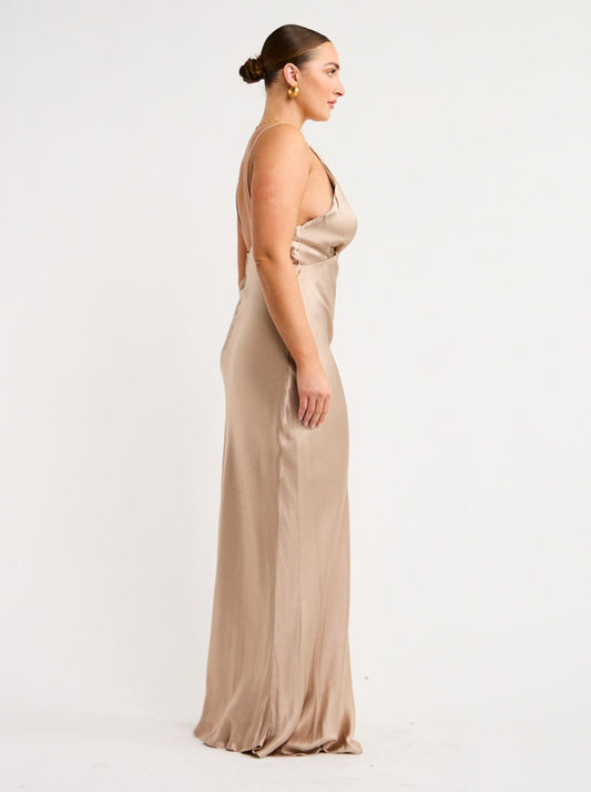 bec and bridge beige dress Hire Minou Midi Dress | Bec and Bridge