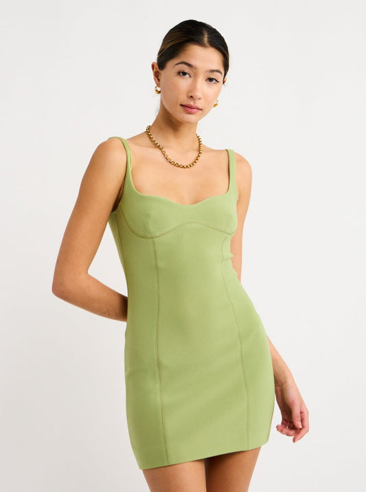 Bec and Bridge Zoey Mini Dress in Pear Sorbet Coco & Lola Bec and Bridge Zoey Mini Dress in Pear Sorbet Coco & Lola