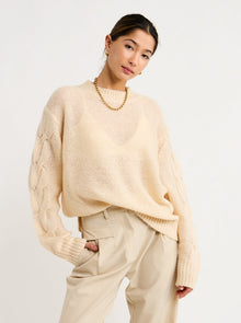 Bec and Bridge Marion Knit Jumper in Oatmeal