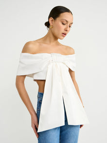 By Johnny Bettina Bow Top in Ivory