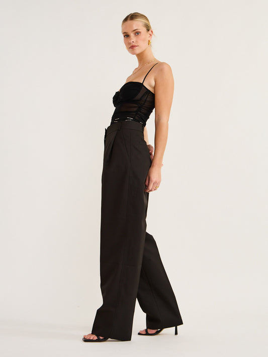 Camilla and Marc Conrad Pant in Black