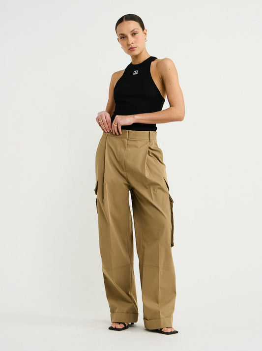 Camilla and Marc Collins Cargo Pant in Camel