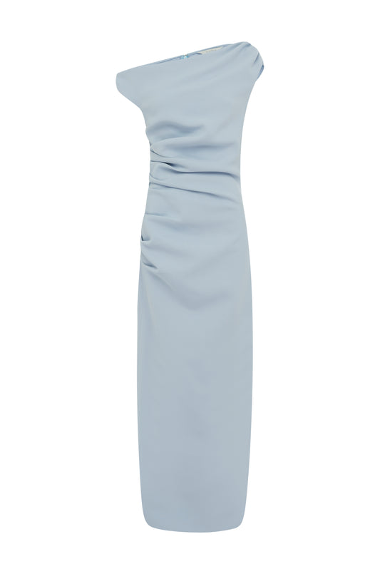 By Nicola Vivian Crepe Maxi Dress in Ice Blue Coco & Lola By Nicola Vivian Crepe Maxi Dress in Ice Blue Coco & Lola