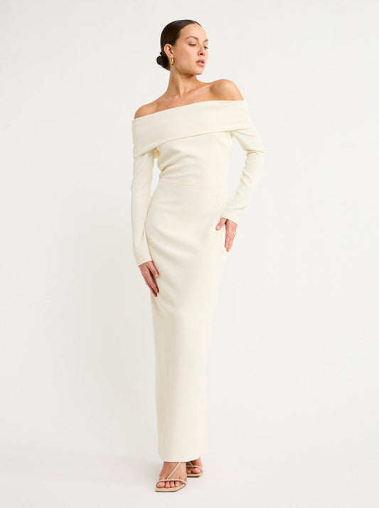 Manning Cartell Another Story Off- Shoulder Dress in Nougat
