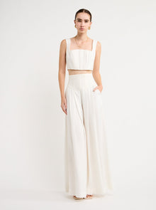 Alemais Xavier High Waisted Pant in Cream
