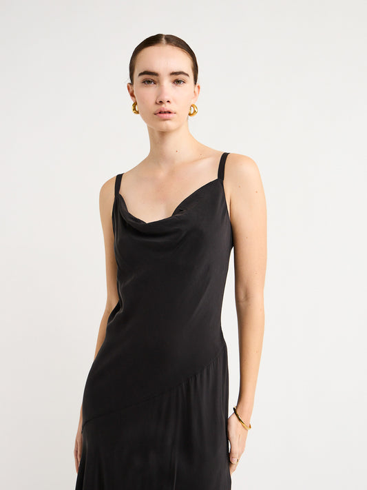 Ginger and Smart Beloved Slip Dress in Black