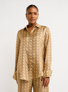 Viktoria & Woods Memorial Silk Shirt in Scarf Print