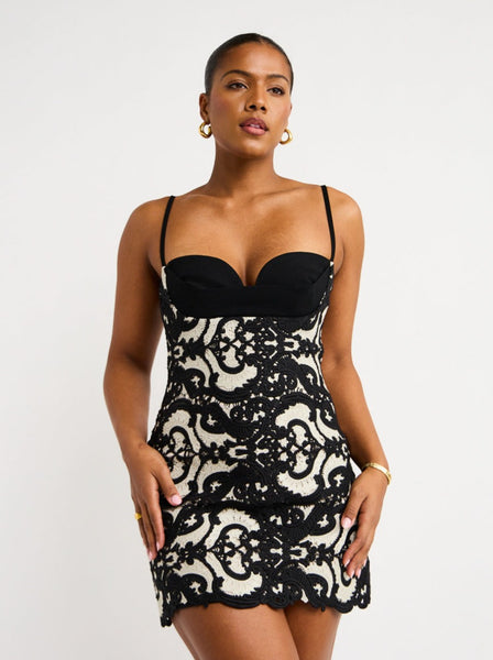 Manning Cartell Material Girls Mini Dress in Black/Silver Coco & Lola Manning Cartell Material Girls Mini Dress in Black/Silver Coco & Lola