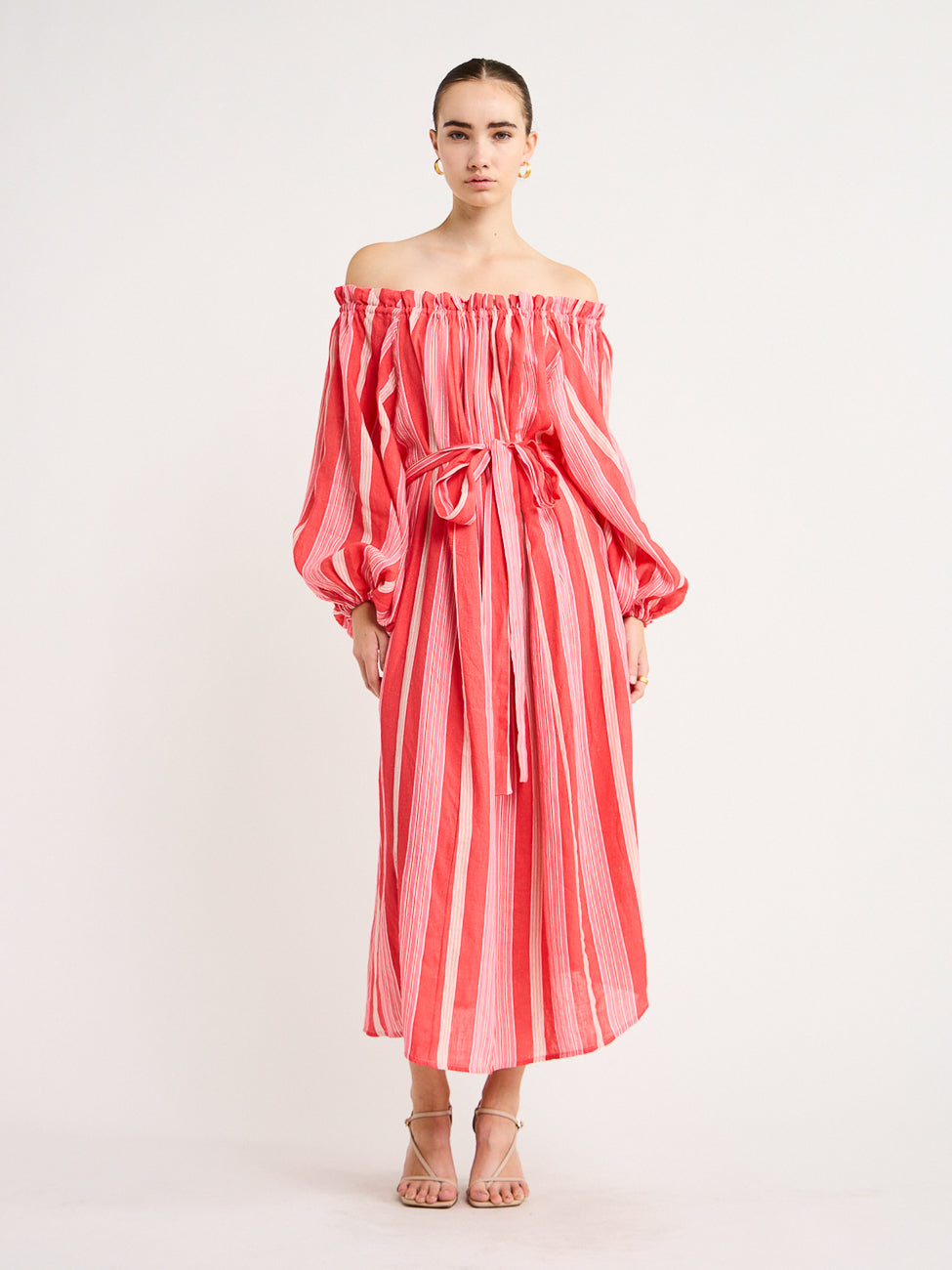 Palm Noosa Sicily Dress in Pink & Red Stripe – Coco & Lola