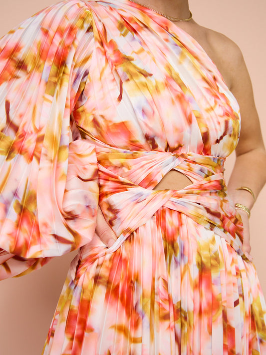 Acler Auroa Mini Dress in Rouge Medley