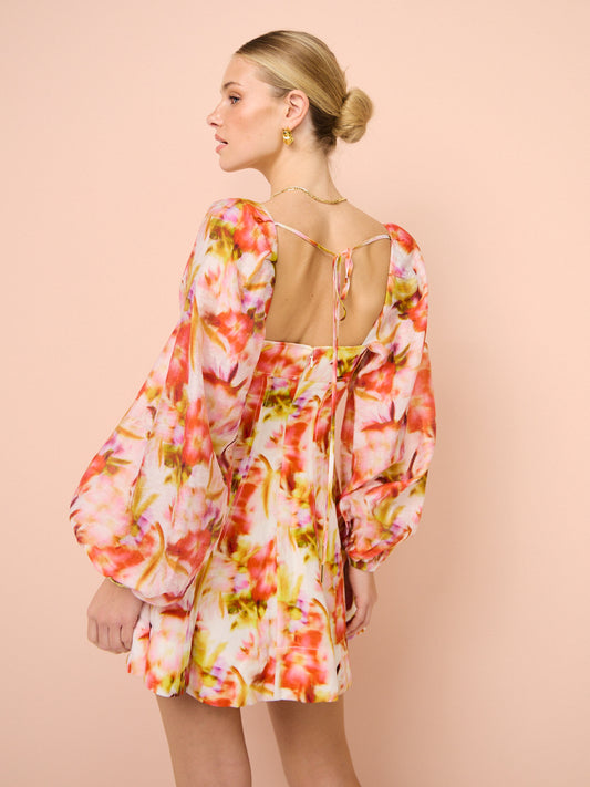 Acler Ardanary Mini Dress in Rouge Medley