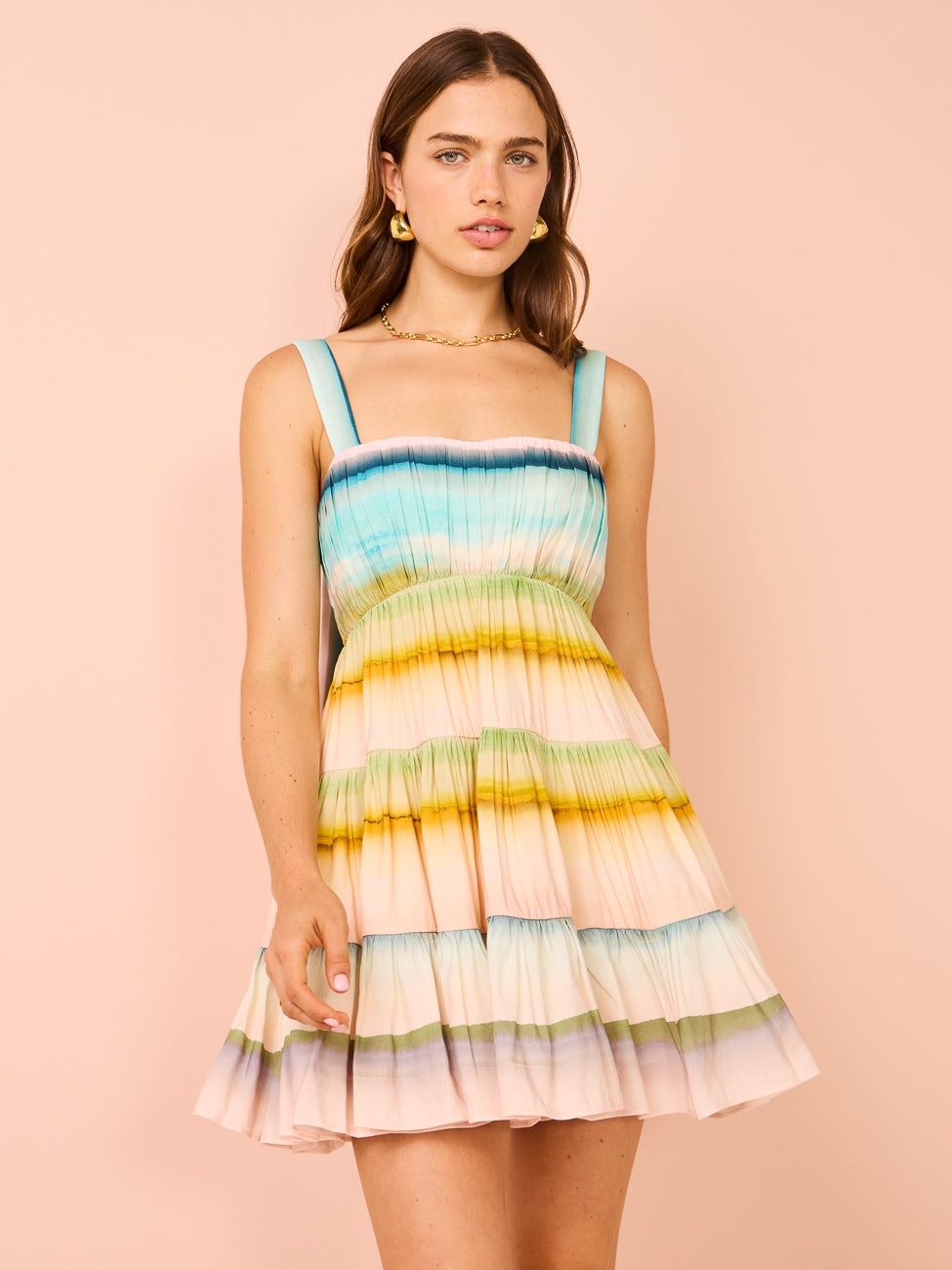 Acler Lomond Mini Dress in Watercolour Stripe – Coco & Lola