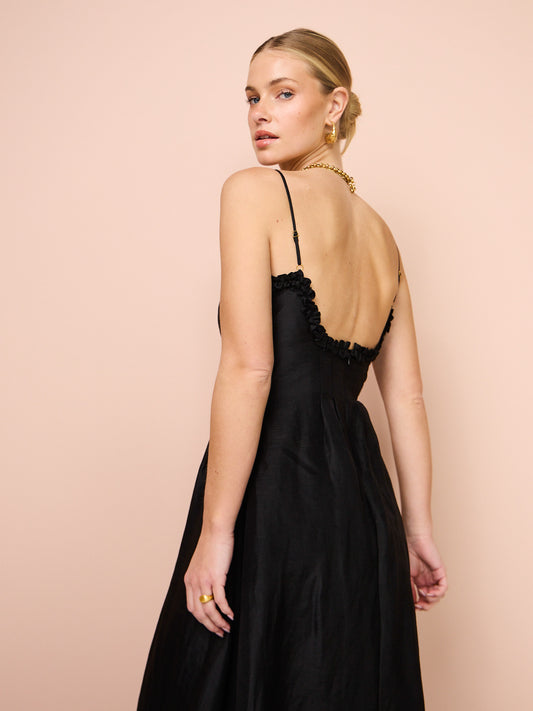 Aston Studio Raquel Dress in Nero