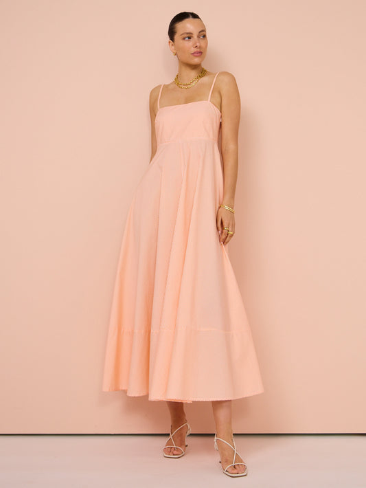 Aston Studio Rue Dress in Nectar Fine Stripe