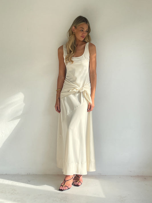 By Nicola Pippa Maxi Dress in Vanilla