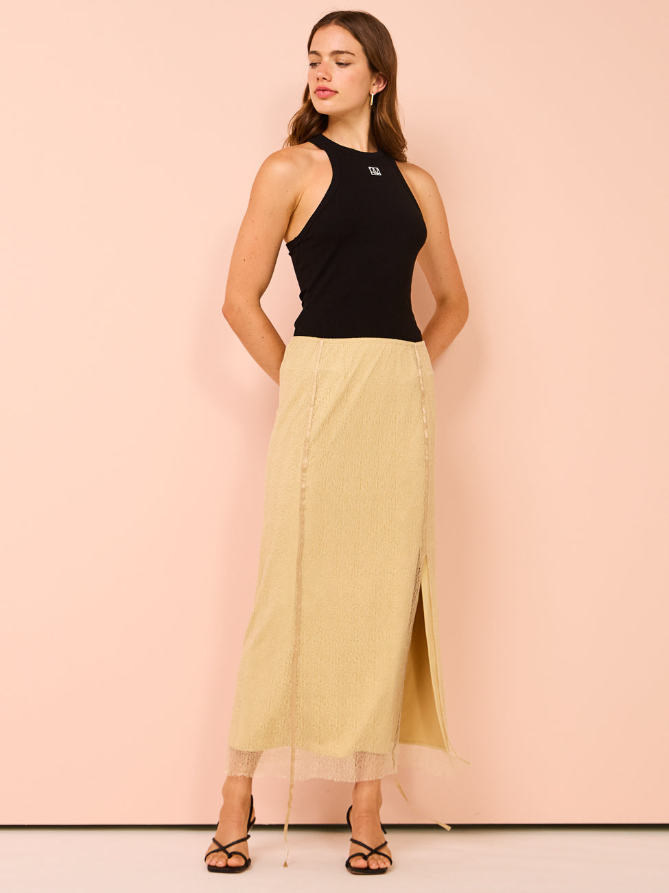 Lace skirt tank top sale