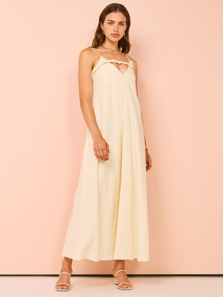 Camilla and Marc Zora Maxi Dress in Cream Coco Lola