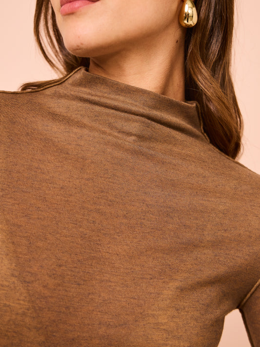 Elka Collective Remi Top in Camel Marle
