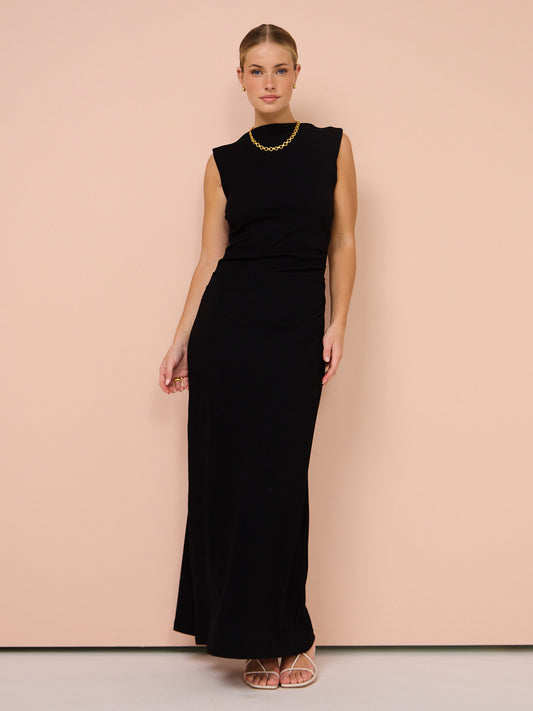 Friends with Frank The Harlow Dress in Black