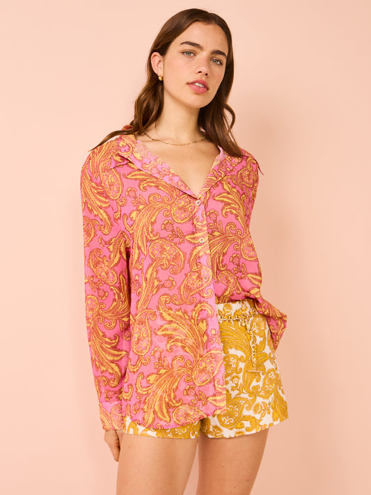 Hansen & Gretel Apollo Shirt in Pink Splice