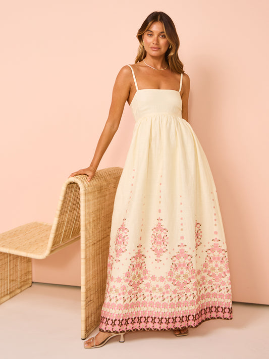 Hansen & Gretel Akacia Maxi Dress in Cream Empress Coco & Lola Hansen & Gretel Akacia Maxi Dress in Cream Empress Coco & Lola