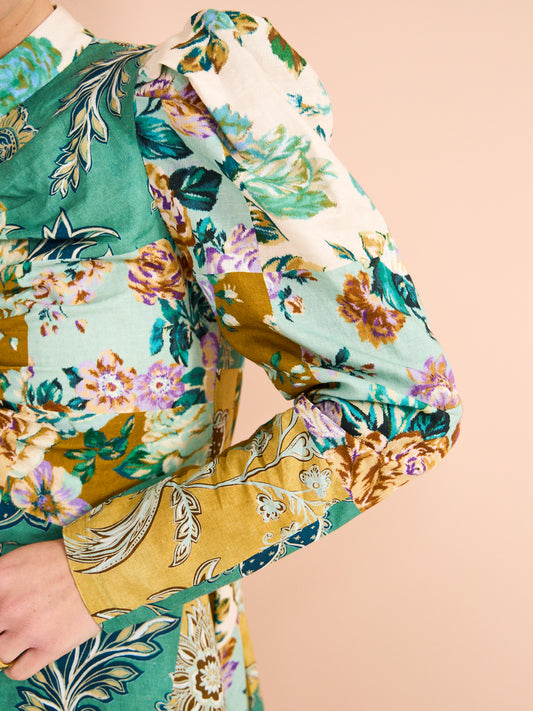 Kate Ford Adana Ruched Mini Dress in Multi