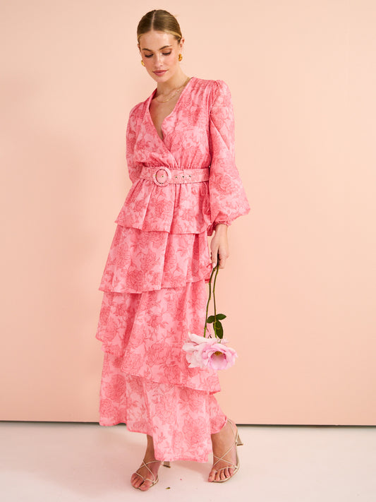 Kate Ford Lucien Layered Gown in Multi