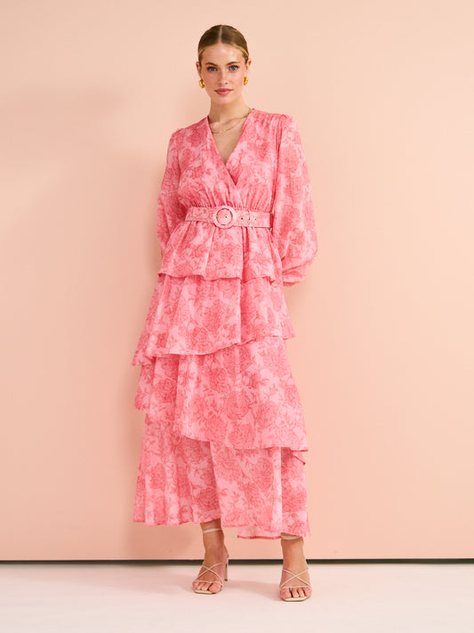 Kate Ford Lucien Layered Gown in Multi