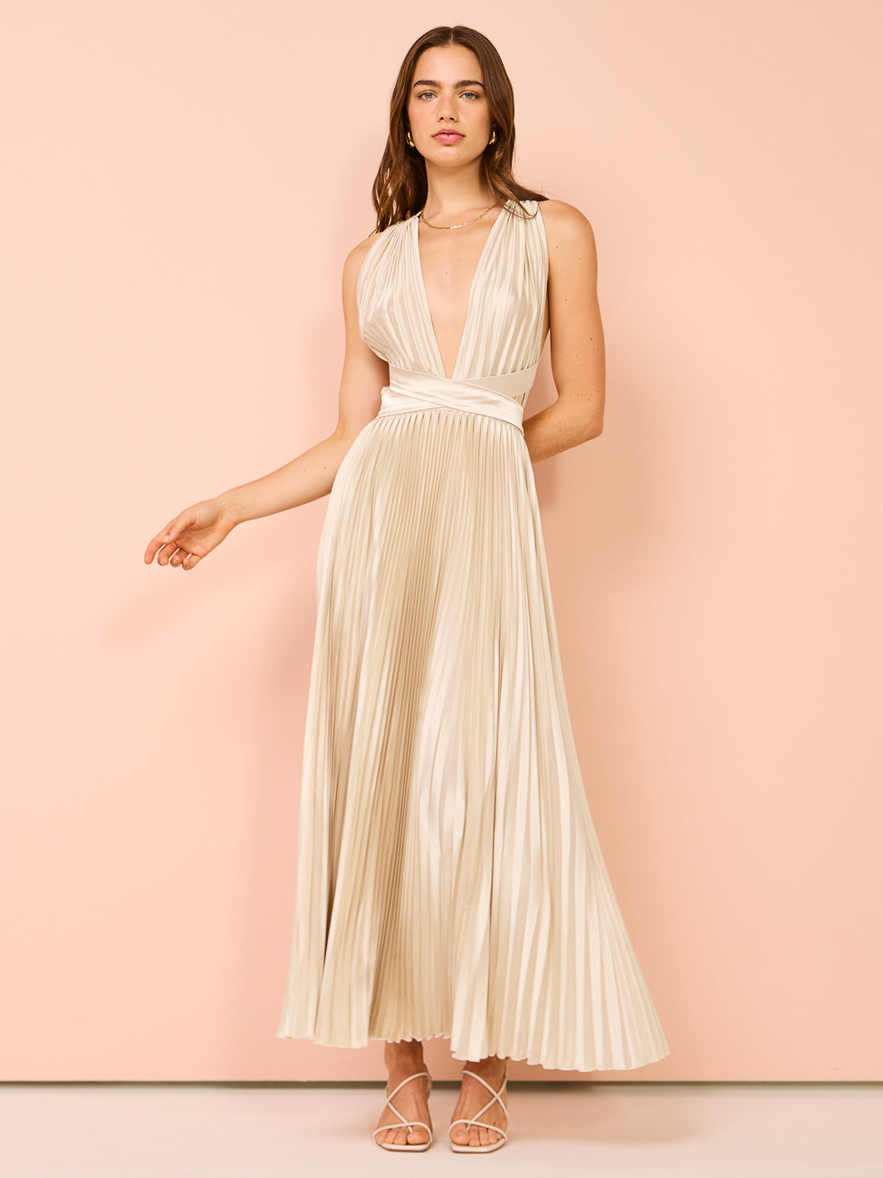 Lidee Moderniste Gown in Champagne Coco Lola