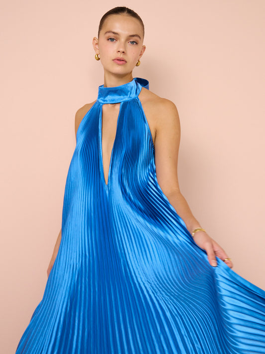 Lidee Opera Gown in Mediterranean Blue