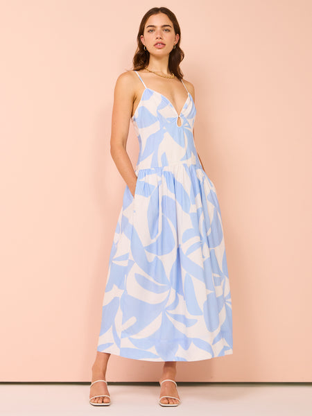 mon renn surreal midi dress Mon Renn Surreal Midi Dress in Surreal Blue – Coco & Lola