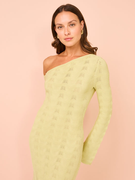 Mon Renn Waves Midi Dress in Green Coco & Lola Mon Renn Waves Midi Dress in Green Coco & Lola