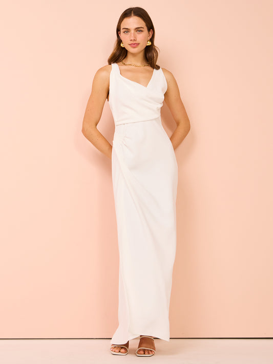 One Fell Swoop Alina Dress in Ivory Crepe