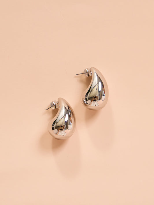 Porter Blob Earrings in Silver