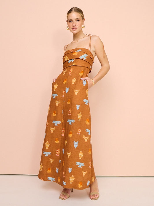 Roame Atlas Dress in Ceramica Desert