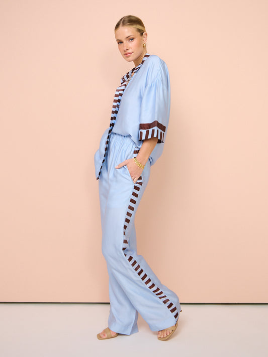 Romy Waterfront Pant in Waterfront Print