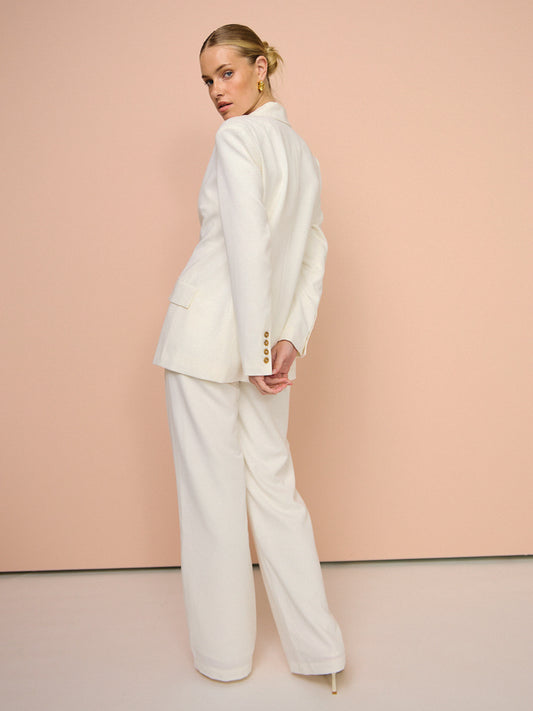 Romy Tailored Pants in Cream