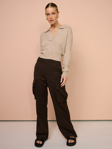 Romy Cargo Pants in Brown